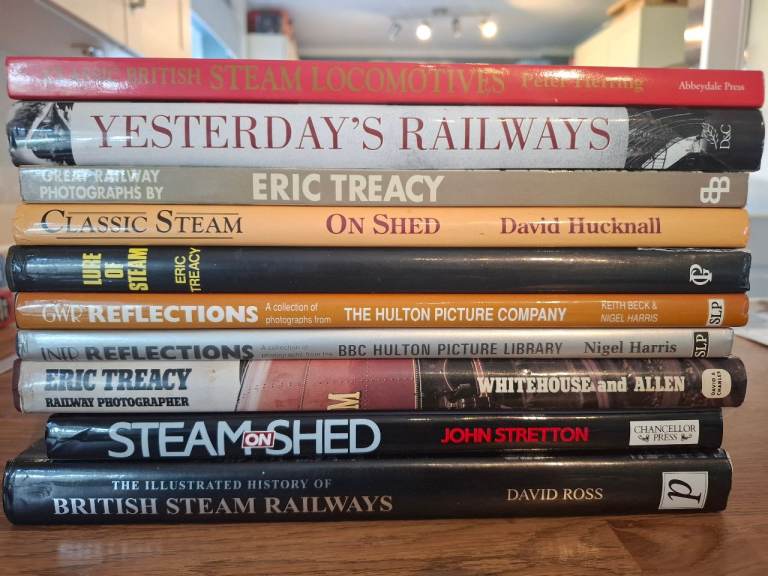 Bundle of railway books