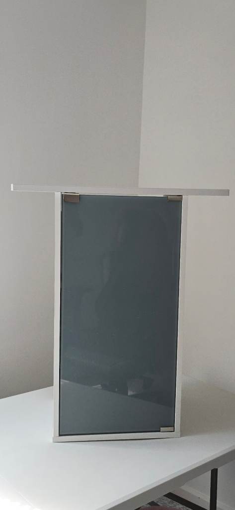 Tetra - 600mm Aquarium Cabinet / Fish Tank Stand with Smoked Glass Door & Internal Shelves