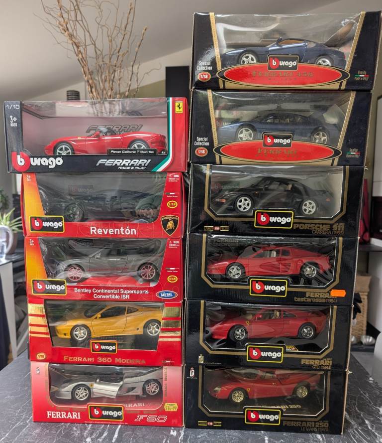 1:18 Scale Model Cars, Various Manufacturers, Priced Individually
