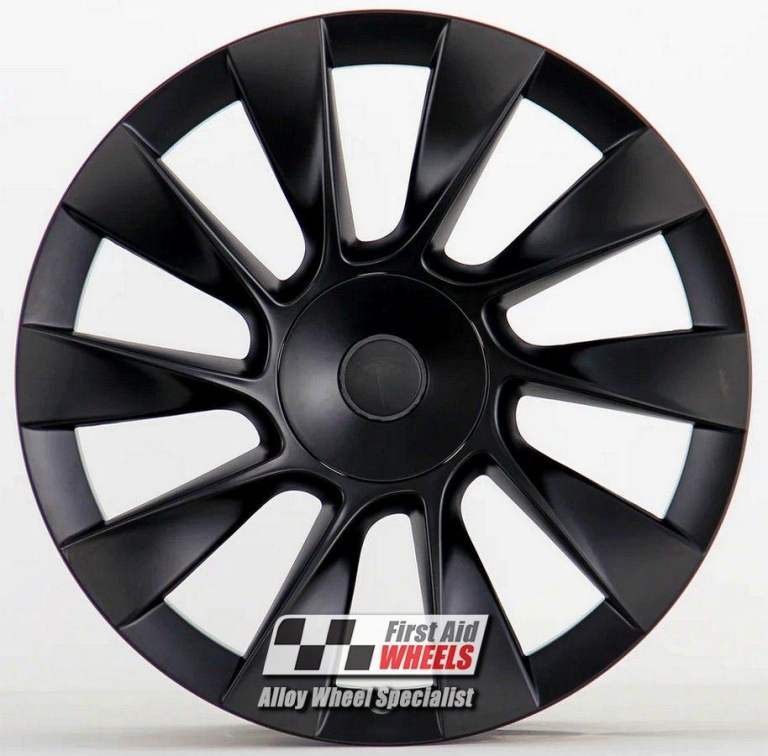 TESLA MODEL Y 1x 20'' GENUINE INDUCTION SATIN BLACK REFURBED ALLOY WHEEL S616BS