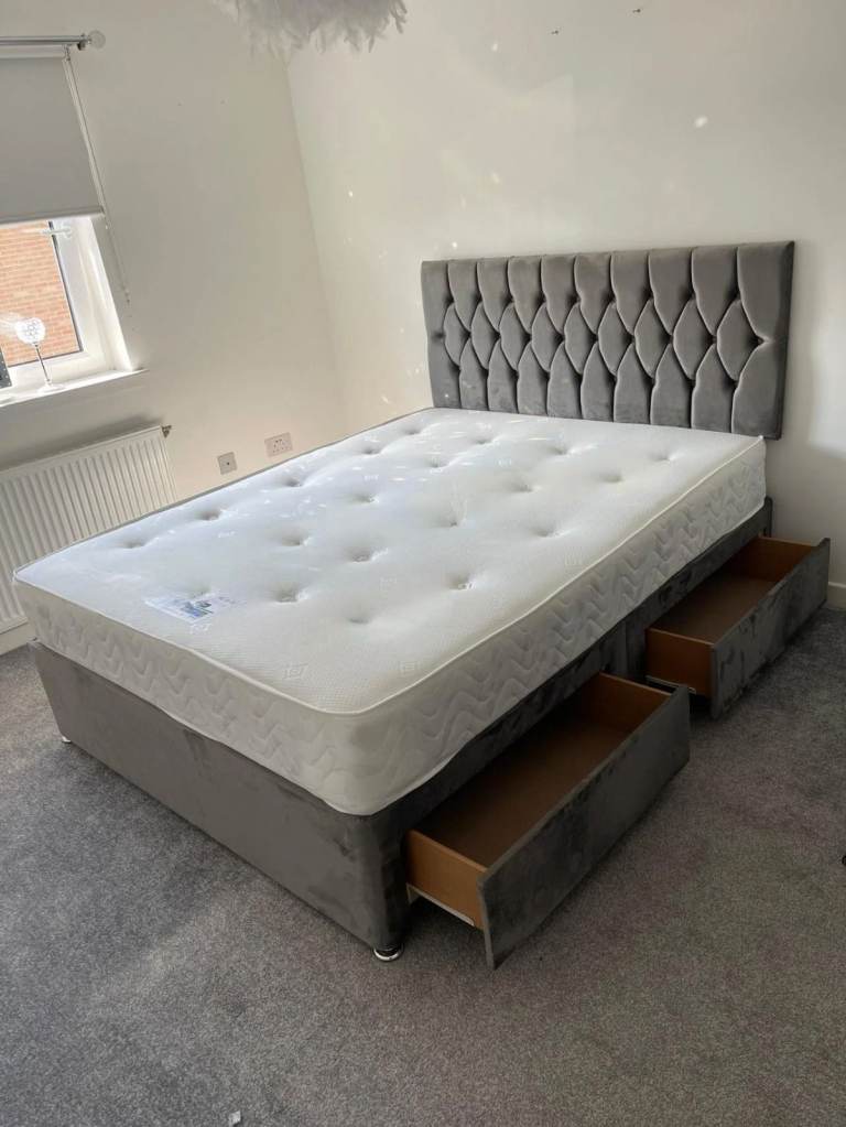 ROYAL COMFORT HUB || Divan 5FT King Size Bed Base With Mattress & opt-storage || GET IT TODAY **