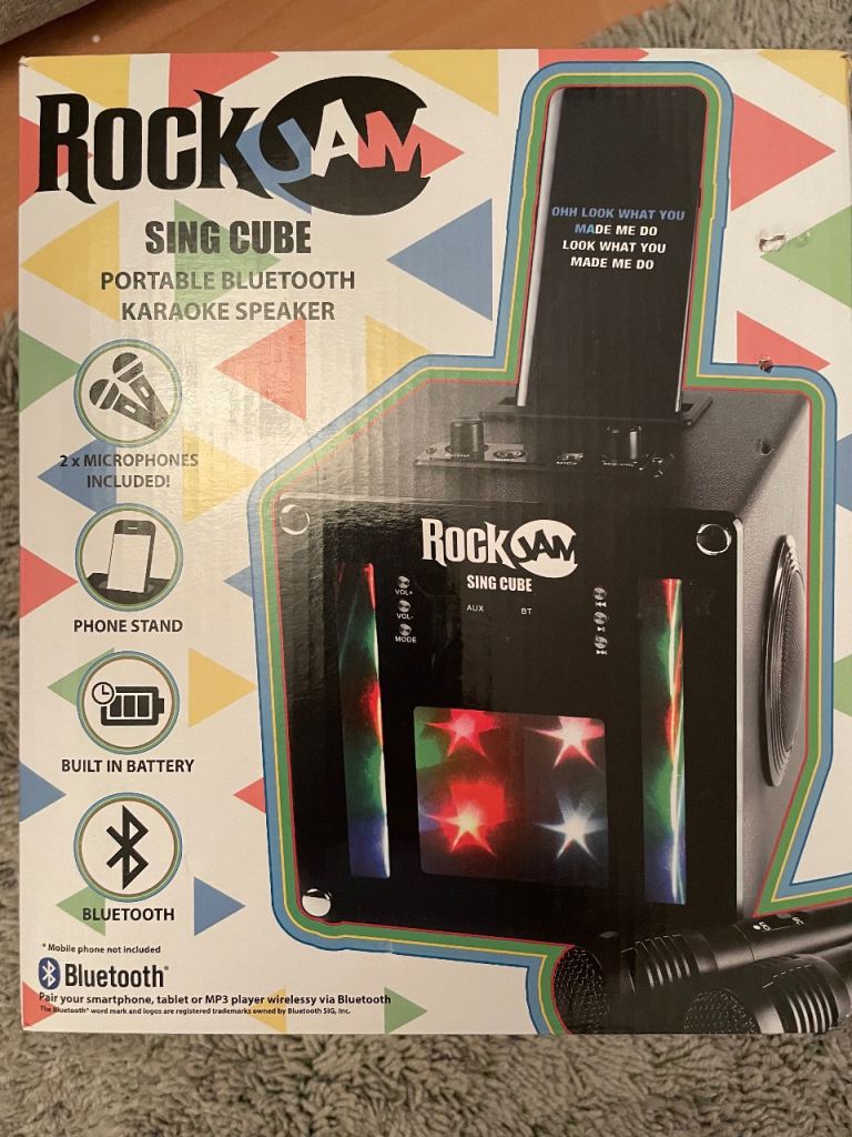 Rock jam Bluetooth karaoke, 