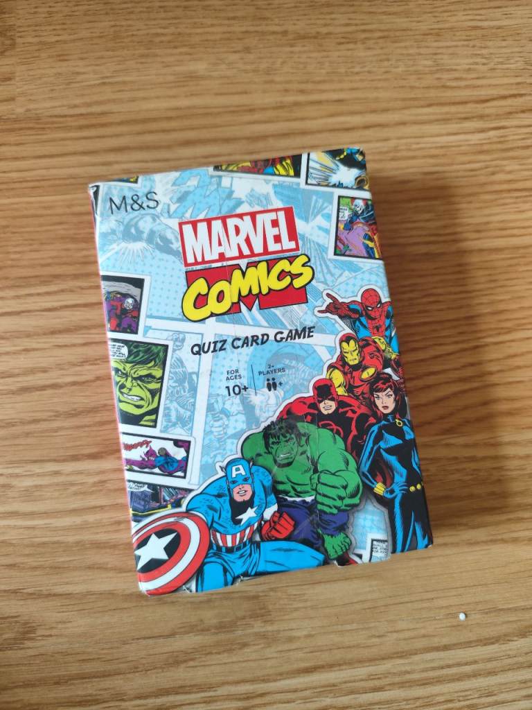 M&S Marvel Comics Quiz Card Game – As Good As New
