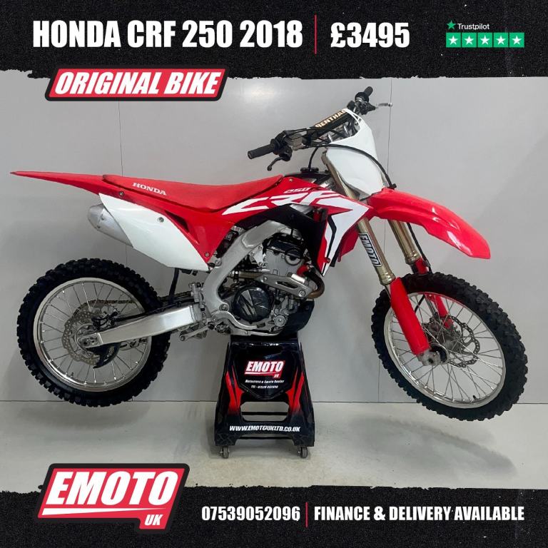 HONDA CRF 250 2018 Motocross Bike 250cc @EmotoUK - Finance Available