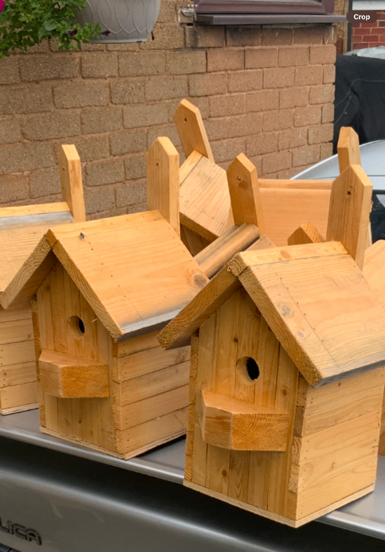 Handmade wooden bird boxes from £8