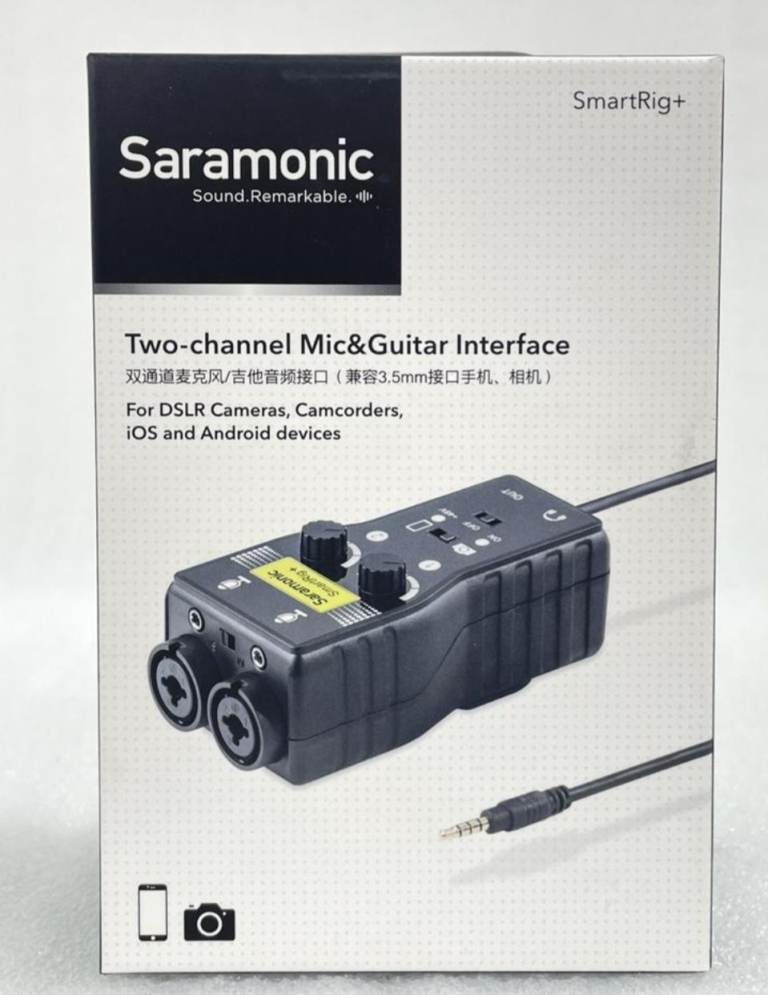 Saramonic SmartRig+ Two-Channel Mic & Guitar Interface - New