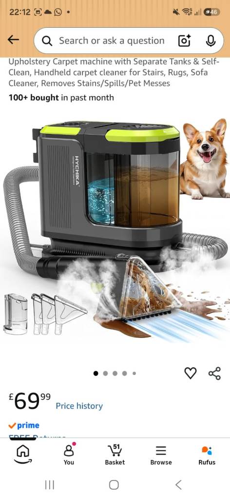 Carpet cleaner machine 