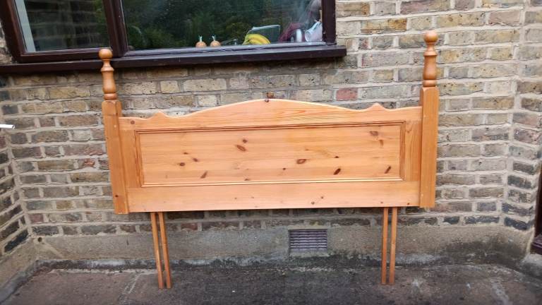 Free oak headboard - must collect from Romford