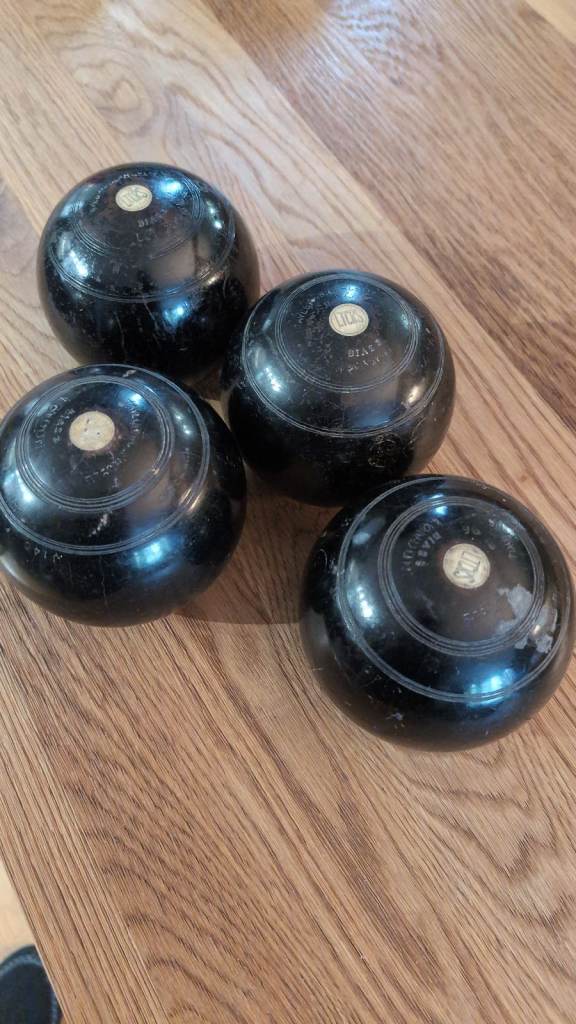 Vintage bowling balls 