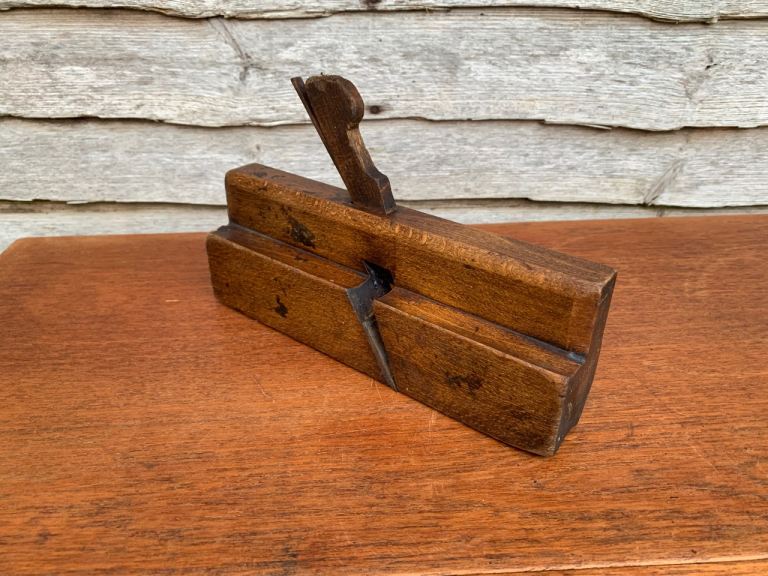 Vintage Carpentry Solid Wood Moulding Plane Alex Banks Great Collector's Display Delivery Or Postage