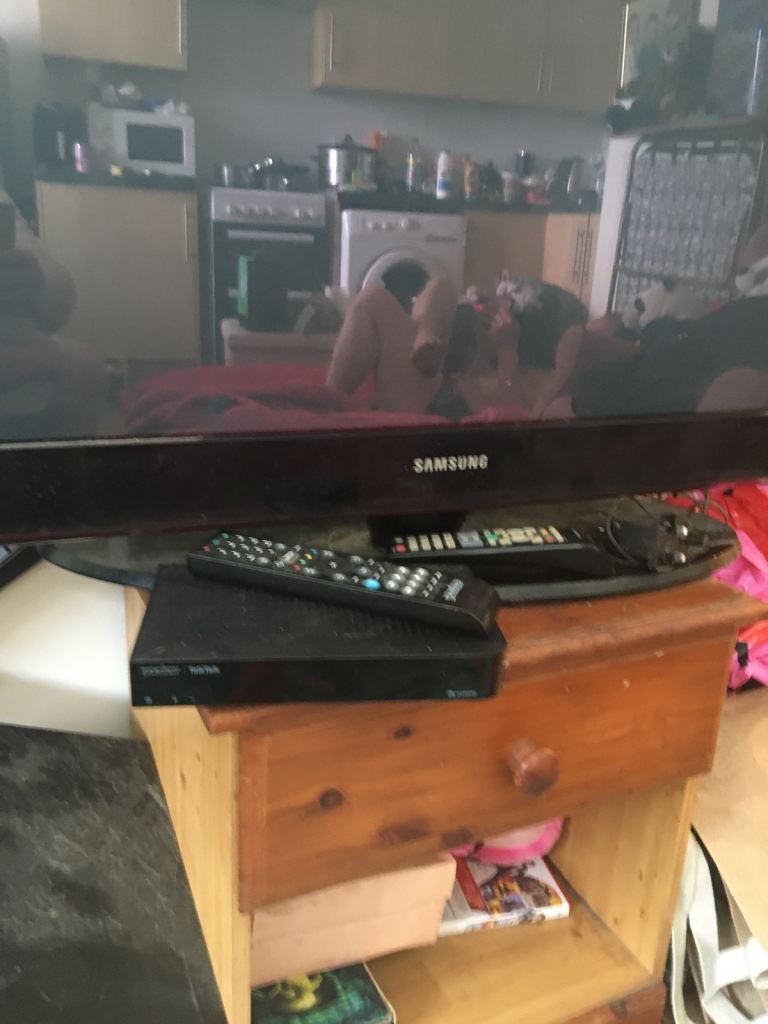 Samsung Flat Screen TV with TalkTalk Box & Remotes