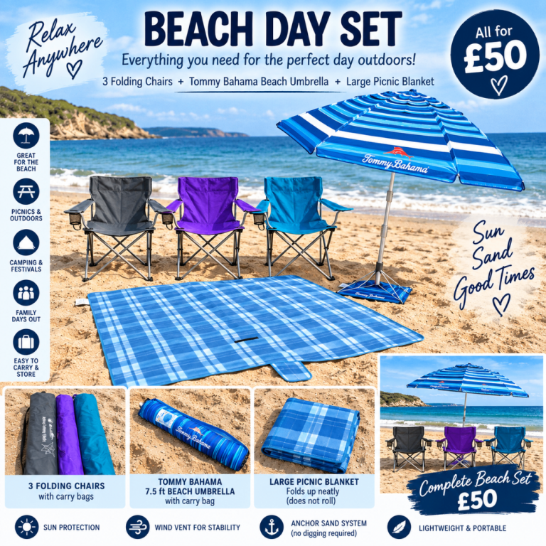 🏖️ Complete Beach Day Set – £50