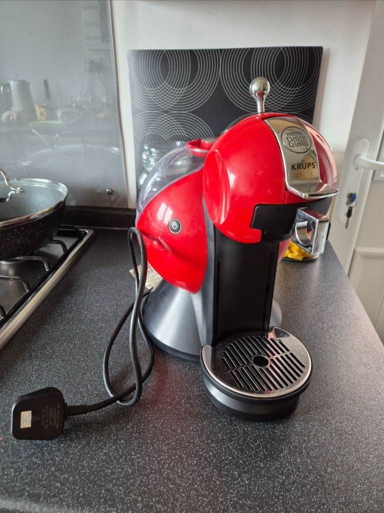 Krups Nescafé Dolce Gusto Melody 2, manual pod coffee machine in red