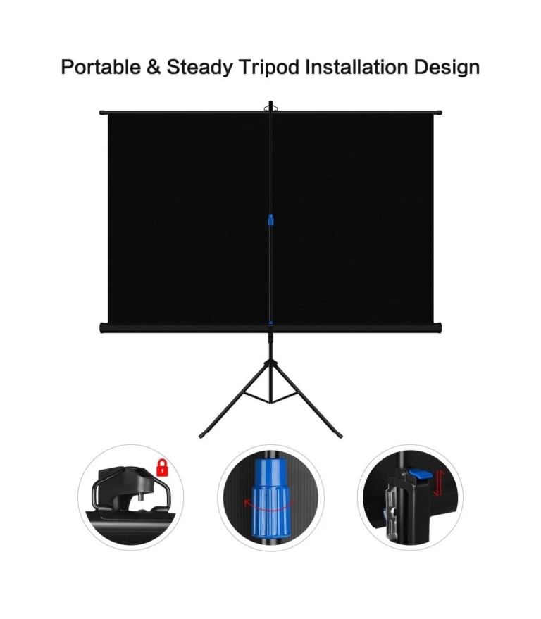 Portable Projector Screen with Tripod Stand – As Good As New