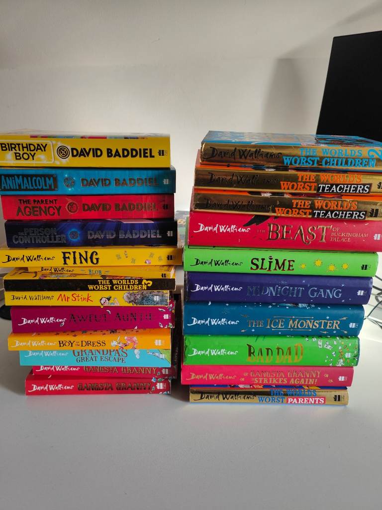 Joblot collection of David Walliams and David Baddiel books for children kids