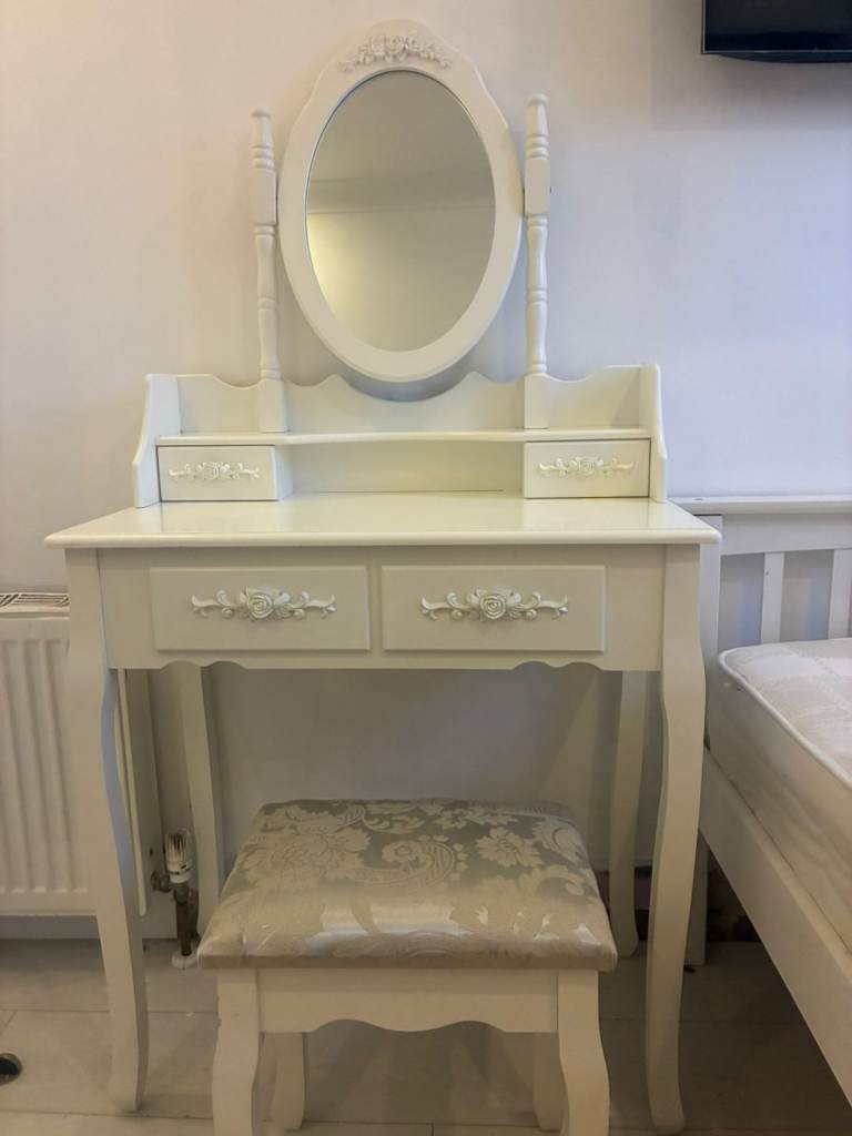Dressing table and stool 