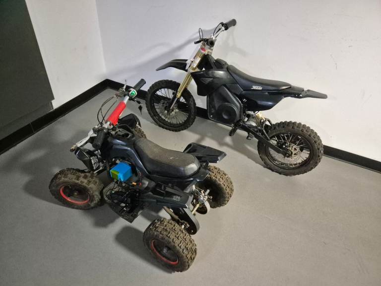 Electric dirt bike and quad for kids 