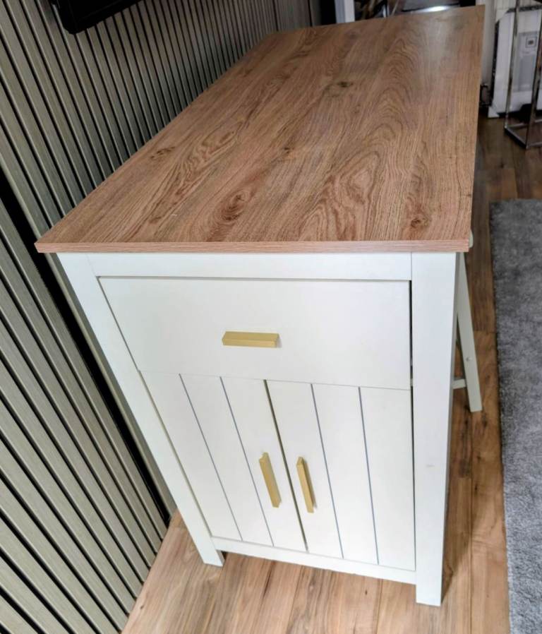 Bar table and stools with storage