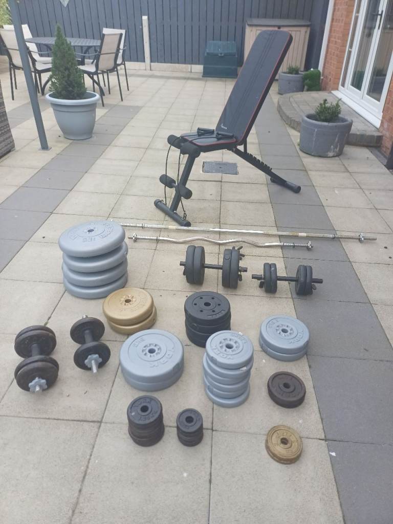 Weights bench and Weights 