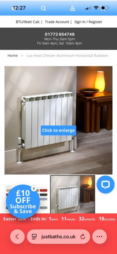 Aluminium radiators 