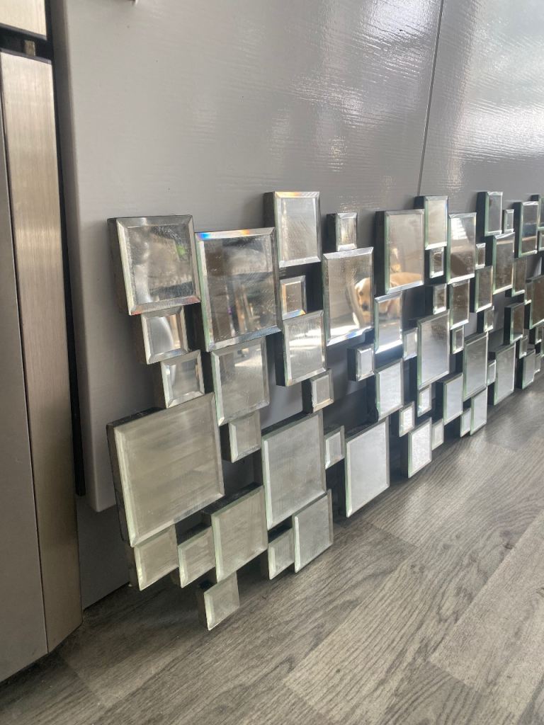 Modern Square Sectioned Mirror Wall Art