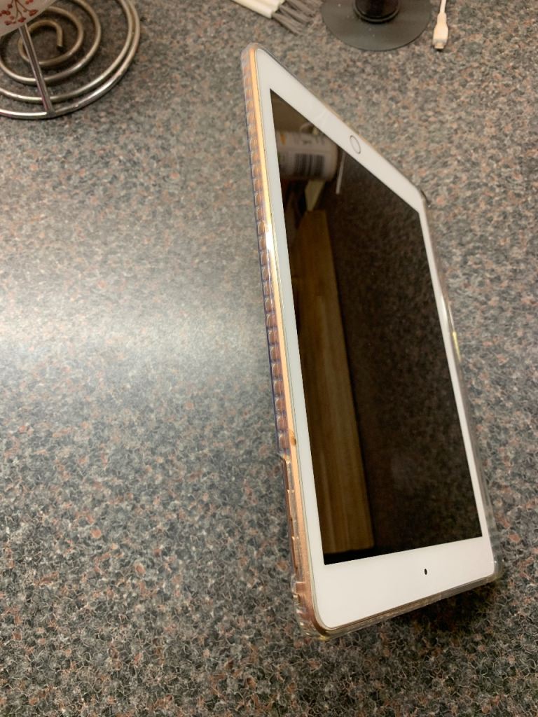 Apple iPad 9.7 6th generation rose gold with case thank you 32GB