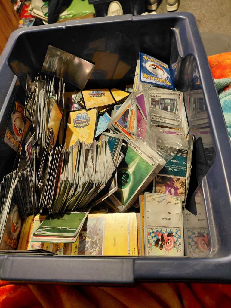 Box of assorted Pokemon Cards 