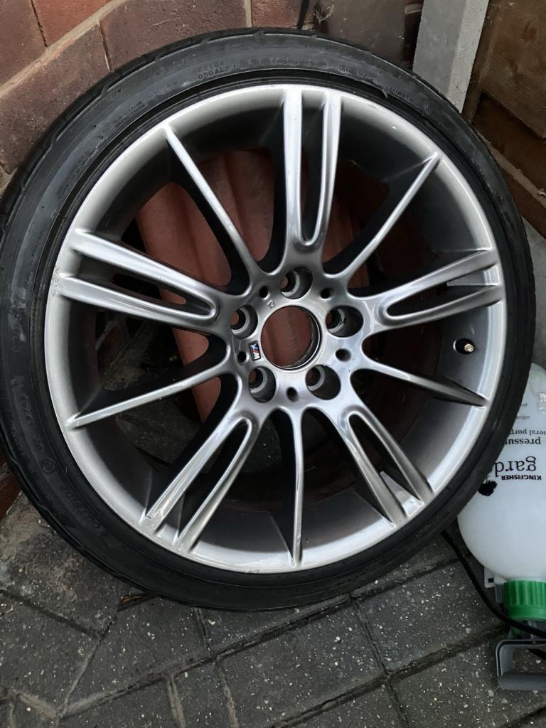 Genuine Bmw M Sport MV3 18" Alloy Wheel With Bridgestone Tyre 225/40/18