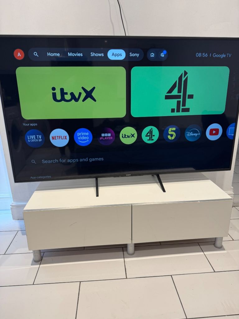 Sony Smart Tv 65 inches with tv stand for free
