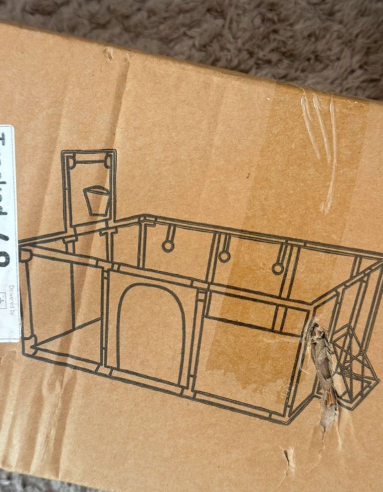 New Pet Fence / Playpen – Black, Still in Box