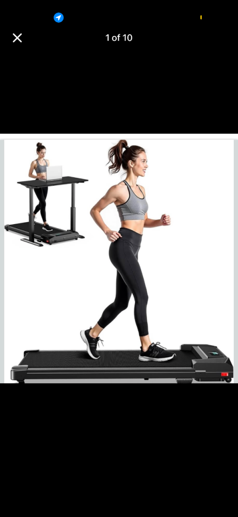 Brand-new Walking Pad Treadmill – Under Desk Walking Treadmill, Remote Control, Max 110kg, Black
