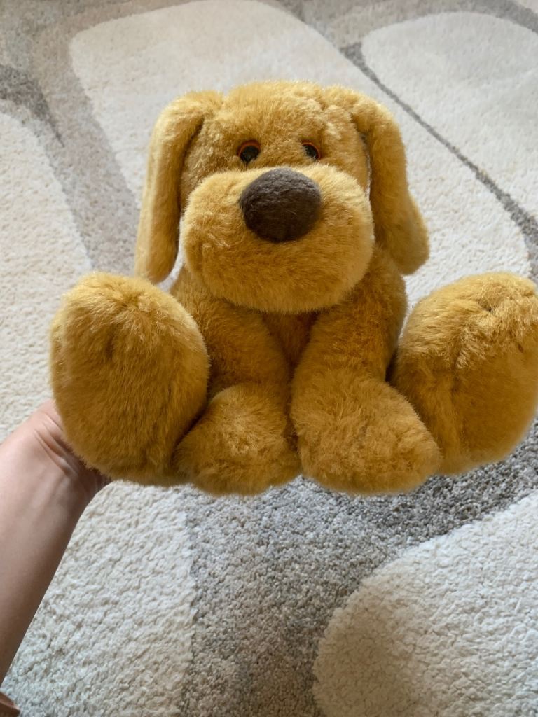 Kids, Long Floppy Ear,  Brown Dog, Soft Plush Toy, Very Good Condition 