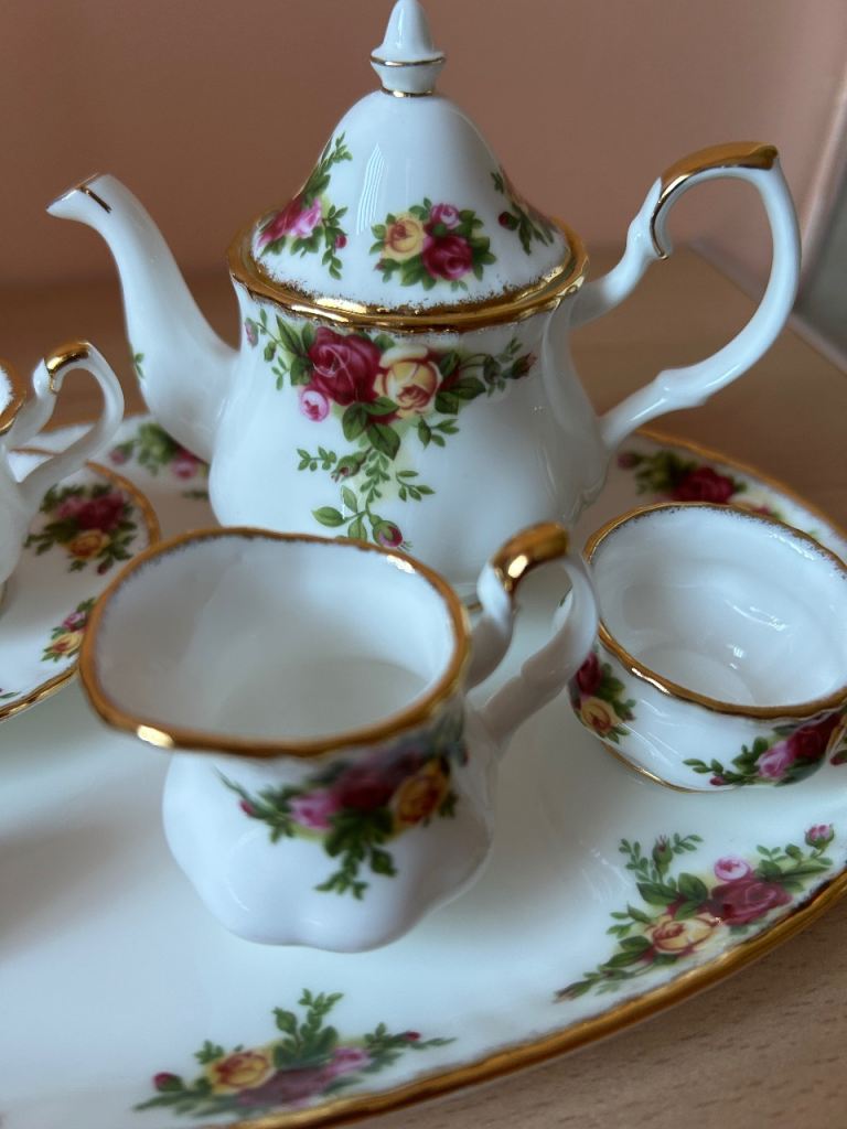Royal Albert miniature tea set 