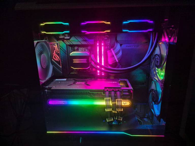 High end gaming pc set up