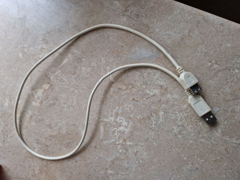 Male USB A to Female USB A Cable 80cm