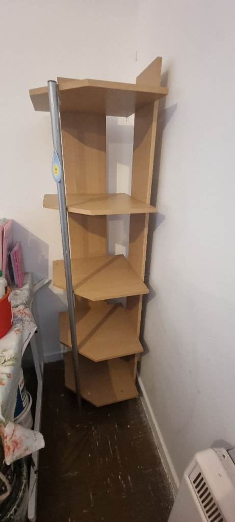 Corner Bookshelf / Display Unit – Good Condition