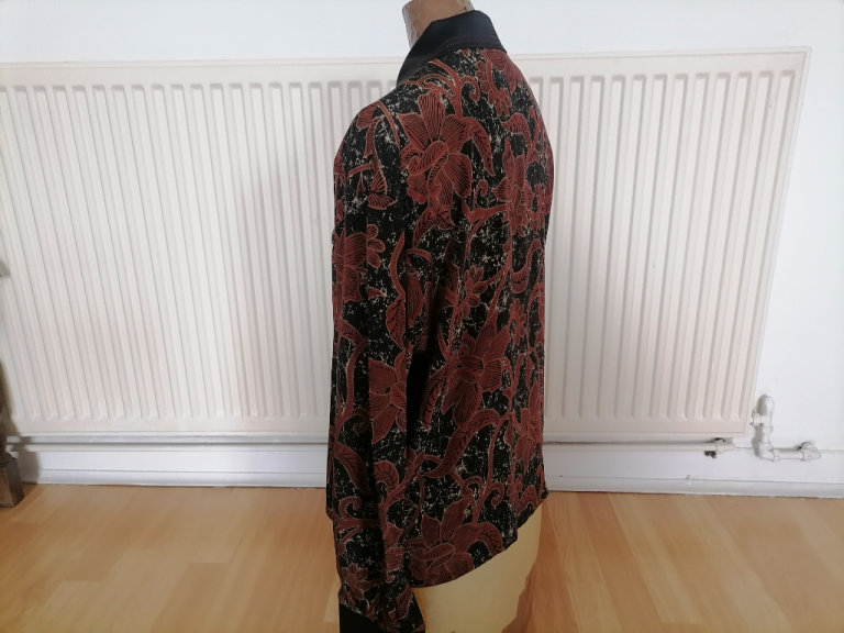 image for  Vintage 80's Designer CACHE D'OR Mansfield Silk & Mix Fibres Shirt. Ex Cond. Size : UK : 12 /14 