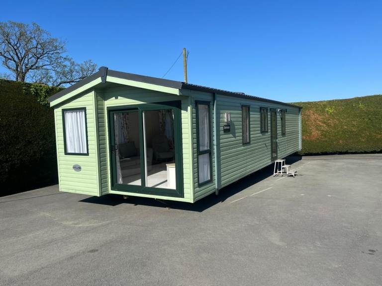 Atlas Debomair sited on Mid-Wales Holiday Park