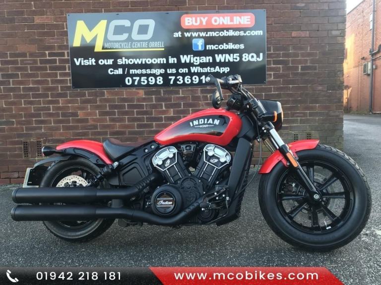 Indian Scout Bobber 1133 21reg 6839miles Very clean condition
