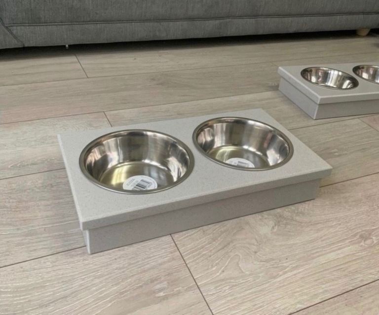 Marble pet bowls