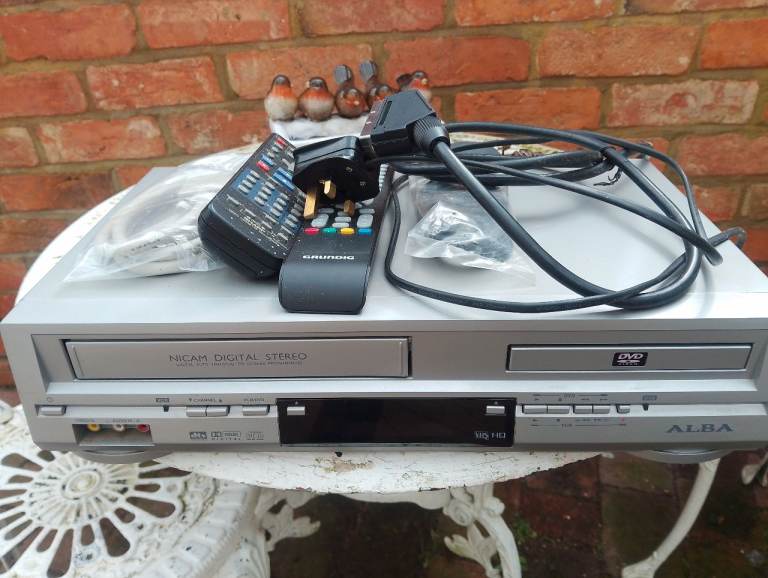 DVD and VHS  player 