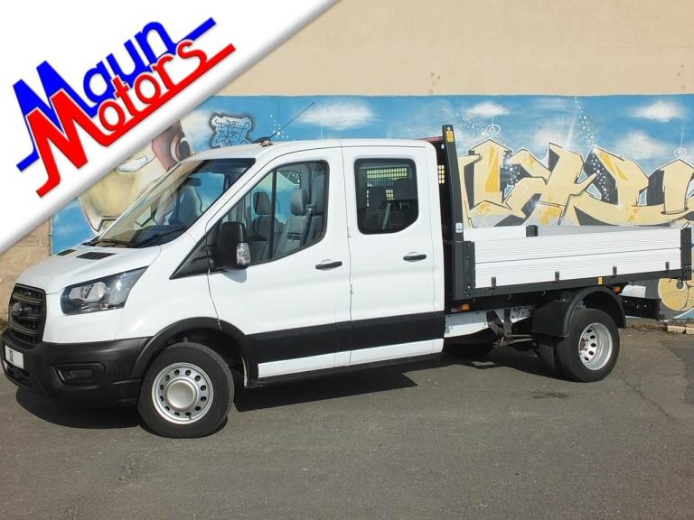 2022 "72" Ford Transit T350 EcoBlue 130PS 'Leader' CREW Cab DRW 1-Way TIPPER 
