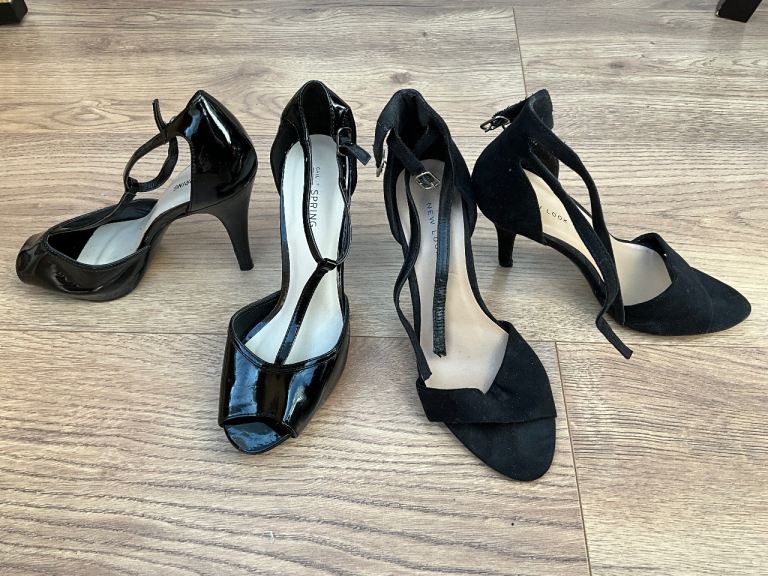 Stylish Black High Heels – Size 6 