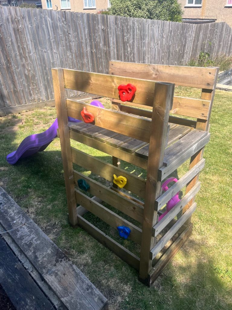 Child climbing frame & slide