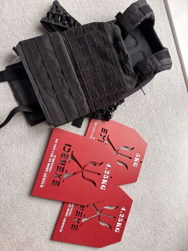 Weighted Vest 3 plates (5kg, 4.25kg, 4.25kg)