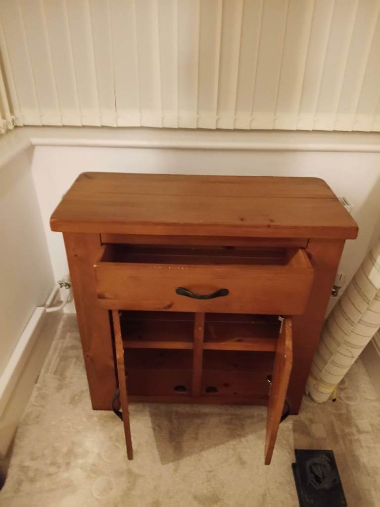 Solid pineWooden Chest of Drawers and Bedside Cabinet