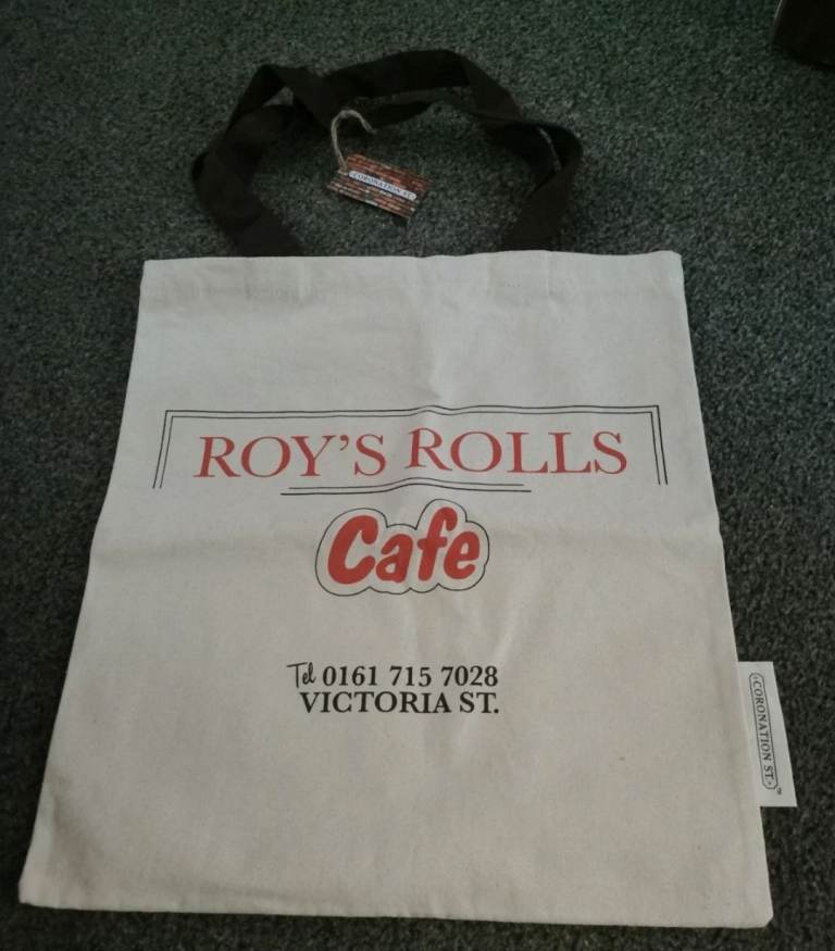 Roy's Rolls cafe tote bag from Coronation Street