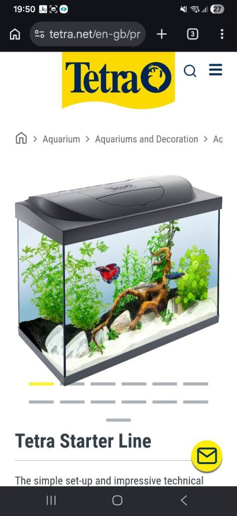 80 litre tetra fish tank and accessories for sale £70 ono