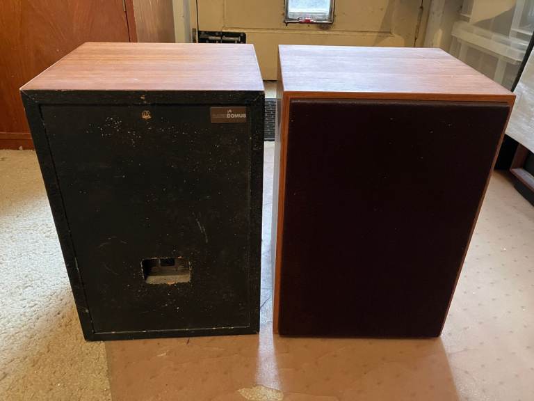 Vintage Rank Domus loud speakers