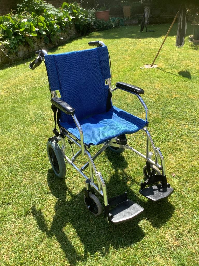 ♿️ ELITE CARE EC1863 COMPACT FOLDING LIGHTWEIGHT TRANSIT WHEELCHAIR 🦽 